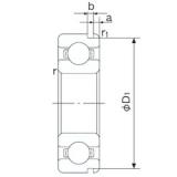 30 mm x 72 mm x 19 mm  NACHI 6306N الكرات الأخدود العميق