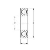 80 mm x 125 mm x 22 mm  Timken 9116K الكرات الأخدود العميق