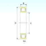 25 mm x 52 mm x 15 mm  ISB NU 205 محامل أسطوانية