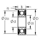 AST 6019ZZ الكرات الأخدود العميق