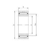 50 mm x 72 mm x 22 mm  ISO NA4910 محامل إبرة الأسطوانة