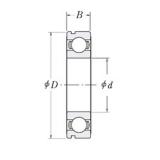 38,1 mm x 82,55 mm x 19,05 mm  RHP LJ1.1/2-N الكرات الأخدود العميق