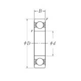 20 mm x 37 mm x 9 mm  NSK 6904L11-H-20ZZ الكرات الأخدود العميق