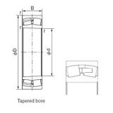 130 mm x 280 mm x 93 mm  NACHI 22326AEXK محامل أسطوانية