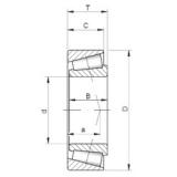 36,487 mm x 76,2 mm x 25,654 mm  ISO 2780/2720 تناقص الأسطوانة المحامل