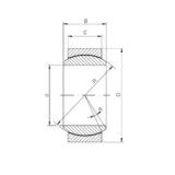 100 mm x 150 mm x 70 mm  ISO GE100UK-2RS محامل عادي