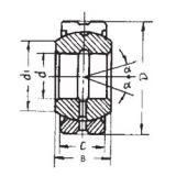 140 mm x 210 mm x 90 mm  FBJ GE140ES-2RS محامل عادي