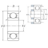 7 mm x 14 mm x 3,5 mm  ISO 687 الكرات الأخدود العميق