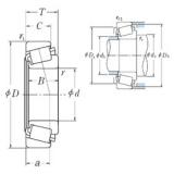 38,1 mm x 88,501 mm x 23,698 mm  NSK 44150/44348 تناقص الأسطوانة المحامل