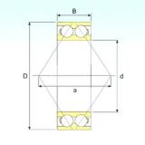 75 mm x 160 mm x 68,3 mm  ISB 3315 A الاتصال الكرات الزاوي