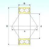 65 mm x 140 mm x 58,7 mm  ISB 3313-2RS الاتصال الكرات الزاوي