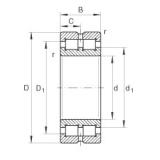 180 mm x 225 mm x 45 mm  INA SL014836 محامل أسطوانية