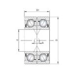 ISO 7405 ADF الاتصال الكرات الزاوي