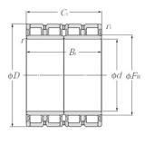 380 mm x 520 mm x 300 mm  NTN E-4R7607 محامل أسطوانية