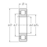 100 mm x 180 mm x 34 mm  NTN NJ220E محامل أسطوانية