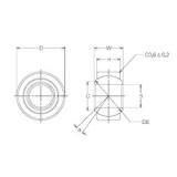 28 mm x 60 mm x 28 mm  NMB MBW28CR محامل عادي