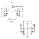 90 mm x 135 mm x 14 mm  NSK 54218 فحوى الكرات