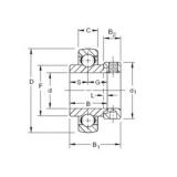 52,3875 mm x 120 mm x 55,56 mm  Timken SMN201KB الكرات الأخدود العميق