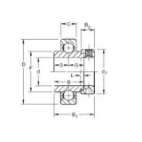 19.05 mm x 52 mm x 34,93 mm  Timken SMN012K الكرات الأخدود العميق