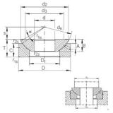 35 mm x 90 mm x 22 mm  INA GE 35 AX محامل عادي