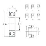 15 mm x 35 mm x 11 mm  KOYO 6202Z الكرات الأخدود العميق