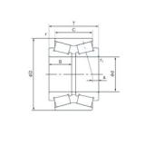 190 mm x 280 mm x 46 mm  NACHI QT1 تناقص الأسطوانة المحامل