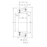 210 mm x 310 mm x 72 mm  Gamet 283210/283310C تناقص الأسطوانة المحامل