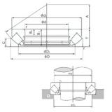 130 mm x 225 mm x 19 mm  NACHI 29326E المحامل الدوارة الاتجاه