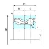 50 mm x 100 mm x 20 mm  NACHI 50TAB10DB فحوى الكرات