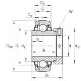 INA GE35-KRR-B الكرات الأخدود العميق