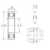 85 mm x 130 mm x 22 mm  KOYO 6017-2RU الكرات الأخدود العميق