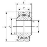 10 mm x 26 mm x 14 mm  IKO PB 10 محامل عادي