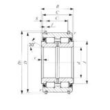 100 mm x 150 mm x 67 mm  IKO NAS 5020UUNR محامل أسطوانية