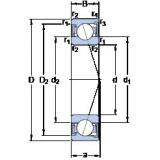 45 mm x 68 mm x 12 mm  SKF S71909 ACD/P4A الاتصال الكرات الزاوي