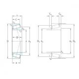 100 mm x 215 mm x 47 mm  SKF 30320J2 تناقص الأسطوانة المحامل