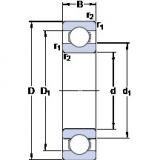 200 mm x 310 mm x 51 mm  SKF 6040 M الكرات الأخدود العميق