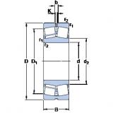 75 mm x 160 mm x 37 mm  SKF 21315 E محامل كروية