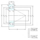 45 mm x 75 mm x 15 mm  SNFA BS 45/75 7P62U فحوى الكرات